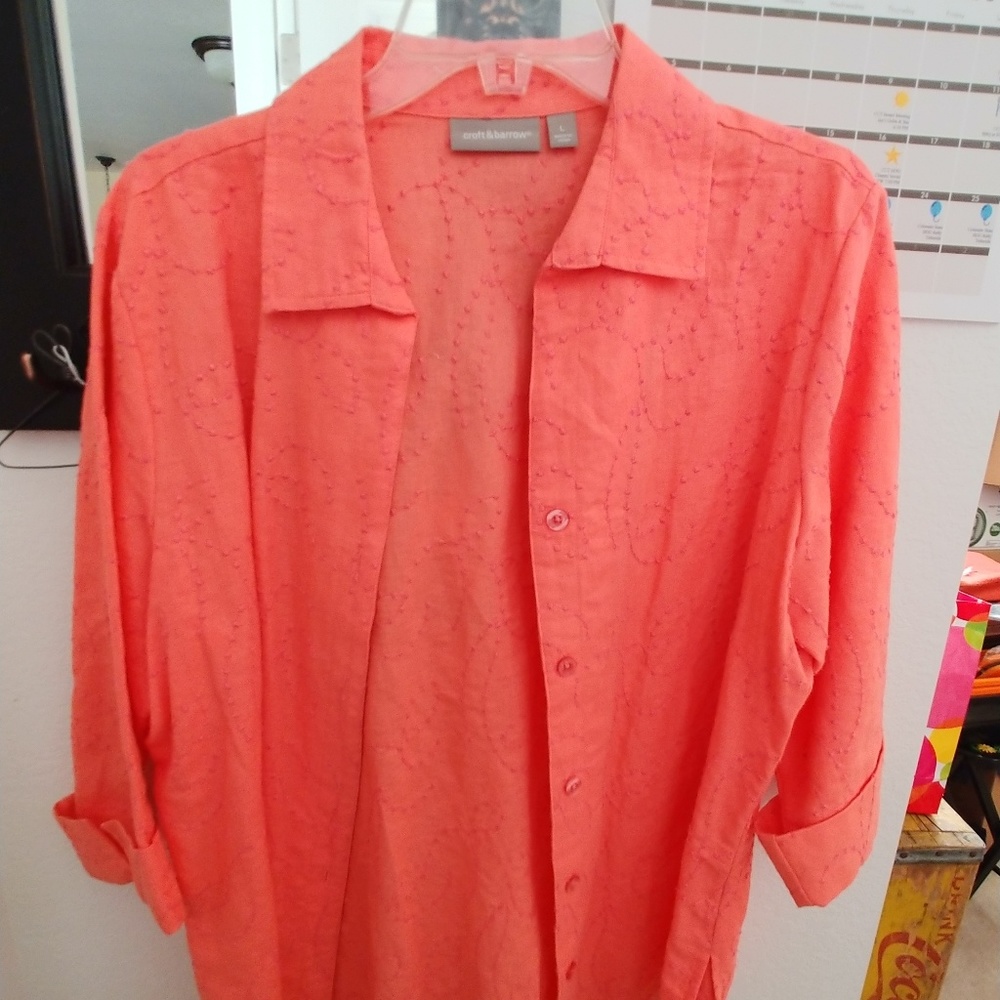 Croft & Barrow Peach Jacket